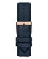 Фото #3 товара Наручные часы Stuhrling Men's Quartz Black Genuine Leather with Red Contrast Stitching Strap Watch 44mm