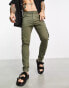 Фото #1 товара ASOS DESIGN skinny cargo trouser in khaki