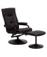 Фото #3 товара Contemporary Multi-Position Recliner & Ottoman W/ Wrapped Base