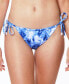 Фото #1 товара Sanctuary 293051 Women's Poolside Tie-Dye Tunnel Side-Tie Bikini Bottoms Size M