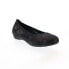 Фото #2 товара Mephisto Emilie Womens Black Leather Slip On Ballet Flats Shoes 6
