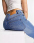 Noisy May Callie high waisted skinny jeans in light blue