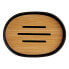 Фото #2 товара Мыльница из бамбука Berilo черно-коричневая 9,5 x 2,5 x 13 см (6 штук)