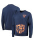 Фото #2 товара Men's Navy Chicago Bears Pocket Pullover Sweater