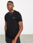 Fred Perry ringer t-shirt in black