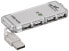 Фото #2 товара USB-концентратор Wentronic 4 порта Mini Hub USB 2.0 - Silver