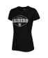 Women's Black, Gray Las Vegas Raiders Badge T-shirt and Pants Sleep Set