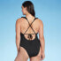 Women's Plunge Flounce Neckline One Piece Swimsuit - Shade & Shore