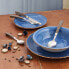 Фото #2 товара Плоская тарелка Quid Vita Azul Синий Керамика Ø 27 cm (12 штук)