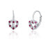 Romantic silver earrings with zircons SVLE0434SH2BR00