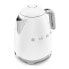Фото #9 товара Электрический чайник Smeg KLF03WHMEU (Mat White) - 1.7 л - 2400 Вт - Белый - Пластик - Нержавеющая сталь - Индикатор уровня воды - Защита от перегрева