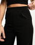 Фото #3 товара ASOS DESIGN Tall wide leg jersey tailored trouser in black