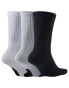 Фото #8 товара Nike Basketball Everyday unisex 3 pack of socks in white, grey and black