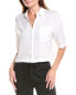 Barefoot Dreams Washed Satin Cropped Dream Shirt Women's S - фото #1