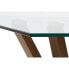 Кофейный столик DKD Home Decor Стеклянный Oрех Алюминий 130 x 70 x 42 cm