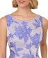 ფოტო #3 პროდუქტის Women's Printed Boat-Neck Sleeveless Dress