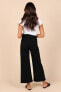 Women's Georgette High Waisted Straight Leg Pants