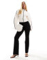 & Other Stories stretch high waist wide leg trousers with zip details in black Черный, 38 - фото #1