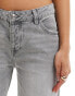 Фото #5 товара Pimkie low rise wide leg jeans in light grey wash