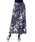 ფოტო #3 პროდუქტის Print Floral Elastic Waist Ankle Length Comfortable Maxi Skirt