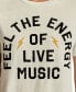 Фото #4 товара Women's Feel The Energy Of Live Music Crewneck T-Shirt