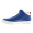 Фото #5 товара French Connection Dion FC7211H Mens Blue Leather Lifestyle Sneakers Shoes 9.5