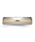 Titanium Polished with 14k Gold Inlay Wedding Band Ring