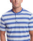 Men's Short Sleeve Striped Sueded Jersey