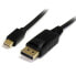 Фото #1 товара StarTech.com 1m (3ft) Mini DisplayPort to DisplayPort 1.2 Cable - 4K x 2K UHD Mini DisplayPort to DisplayPort Adapter Cable - Mini DP to DP Cable for Monitor - mDP to DP Converter Cord - 1 m - Mini DisplayPort - DisplayPort - Male - Male - 3840 x 2400 pixels