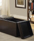 Avalon Faux Leather 5-Piece Storage Ottoman