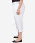 ფოტო #3 პროდუქტის Plus Size Paradise Island Twill Capri Pants