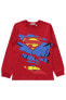 Süperman Erkek Çocuk Pijama Takımı 6-9 Yaş Kırmızı