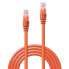 Lindy 1m Cat.6 U/UTP Cable - Orange - 1 m - Cat6 - U/UTP (UTP) - RJ-45 - RJ-45