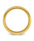 Stainless Steel Yellow IP-plated Brushed Band Ring