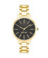 Фото #1 товара Women's Quartz Gold-Tone Alloy Link Bracelet Watch, 36mm