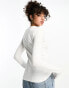 ASOS DESIGN Tall ultimate slim fit t-shirt with long sleeves in cotton in white - WHITE weiß, 34 - фото #3