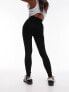 Фото #3 товара Topshop Petite high waisted legging in black