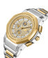 Men's Saxon Multifunction Two-Tone Stainless Steel Watch, 48mm
