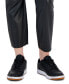 Juniors' Asymmetrical-Waist Faux Leather Ankle Jeans
