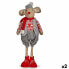 Decorative Figure Mouse Red Grey 27 x 18 x 74 cm (2 Units)