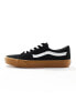 Vans SK8-Low trainers in black and gum