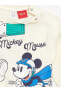 LCW baby Bisiklet Yaka Mickey Mouse Baskılı Erkek Bebek Tişört ve Eşofman Alt 2'li Takım