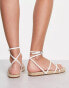 Фото #2 товара ASOS DESIGN Jamila toe loop espadrille in white