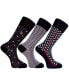 ფოტო #1 პროდუქტის Men's Detroit Bundle Luxury Mid-Calf Dress Socks with Seamless Toe Design, Pack of 3