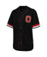 Women's Black Ohio State Buckeyes Button-Up Baseball Shirt