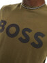 BOSS Orange Thinking1 logo tee in khaki