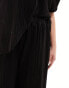 Only Curve wide leg trousers co-ord in black