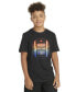 ფოტო #1 პროდუქტის Big Boys Short Sleeve Football T-Shirt