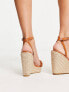 Фото #3 товара Glamorous Wide Fit espadrille wedge heeled sandals in tan