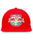 Men's Red New York Red Bulls Emblem Snapback Hat